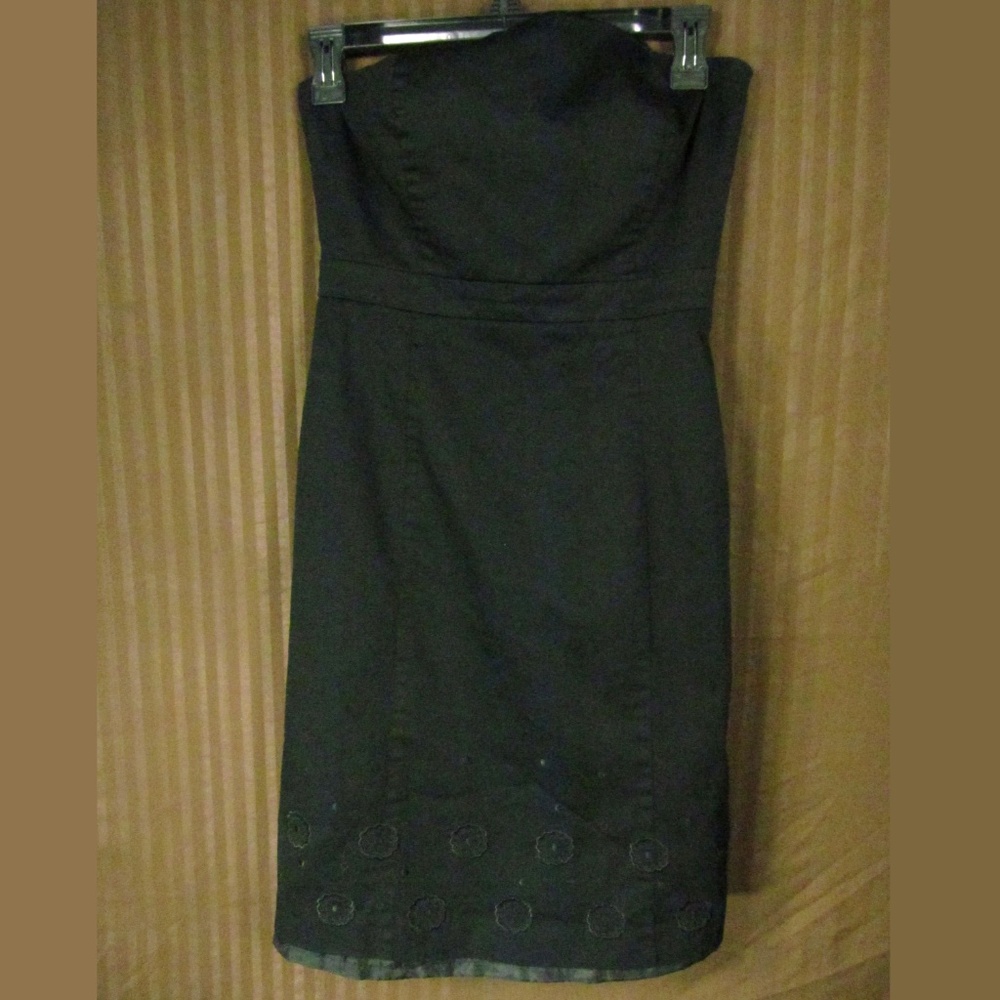 Ann Taylor Petites Dress Size 0P Black Strapless